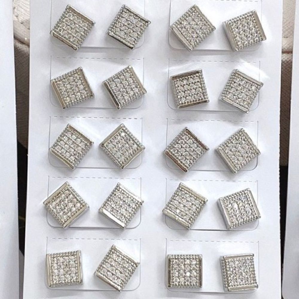 Men’s earrings Stainless steel 2pcs